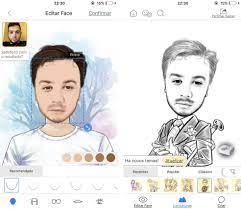 Aplicativo para criar caricatura de fotos